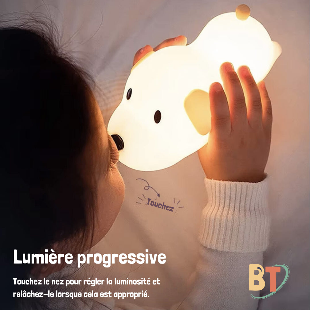 Poppy le  Chien™-Veilleuse Enfant Lumière Apaisante et Minuteur Pratique