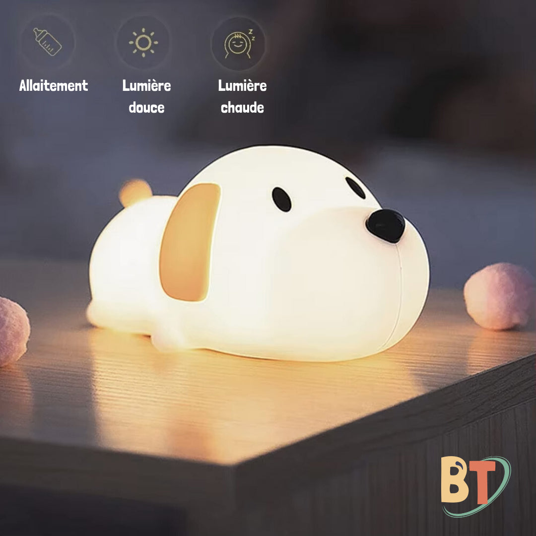 Poppy le  Chien™-Veilleuse Enfant Lumière Apaisante et Minuteur Pratique