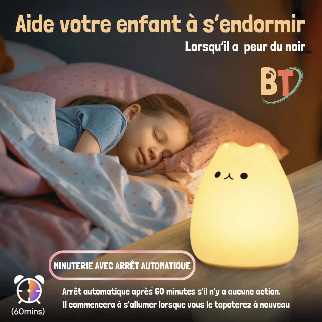 Kitty™ le chat - Veilleuse Enfant  Design Mignon et Coloré