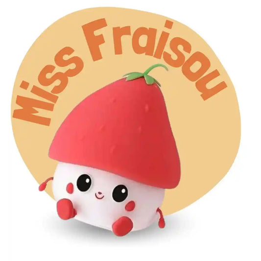 Miss Fraisou™ - Veilleuse Enfant Apaisante et Facile à Transporter