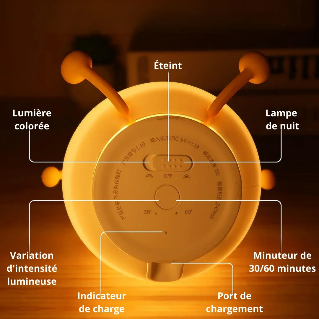 Miss Tiny™ - Veilleuse Enfant Rechargeable et Écologique