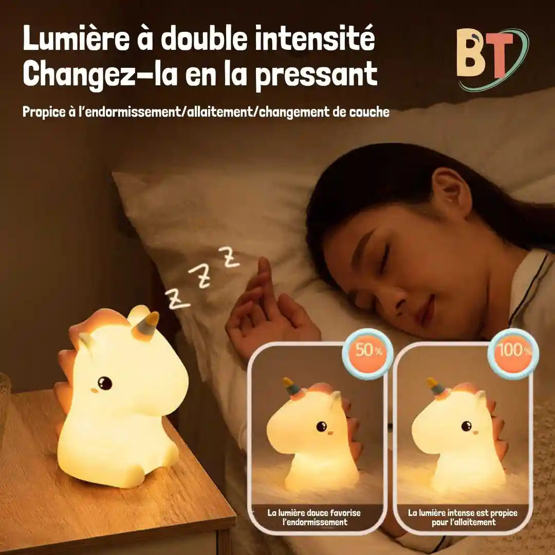 LULU la Licorne™ - Veilleuse Enfant Multicolore et Magique pour de Douces Nuits